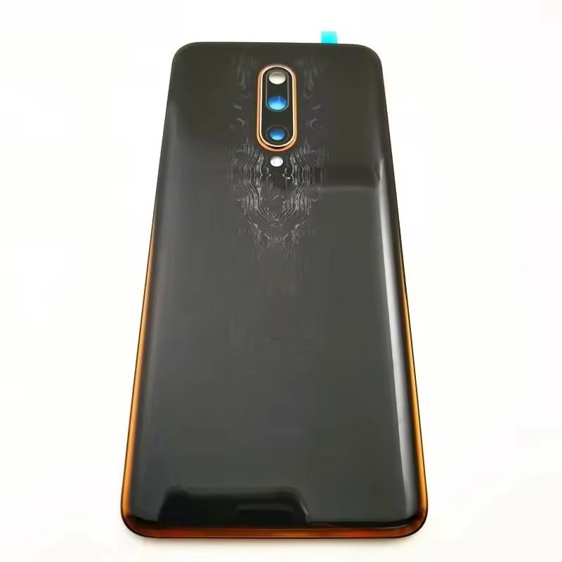 Glass Back Door Lid For OnePlus 7T Pro Battery Cover Rear Housing Shell Panel With Camera Lens Adhesive Sticker