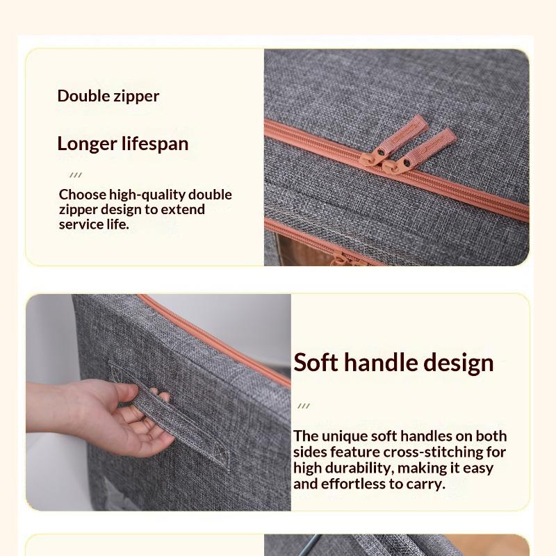 Folding Storage Organizer Storage Box Clothing Large Capacity Down Jacket Quilt Clothing Stowing Tidying Home Organiza
