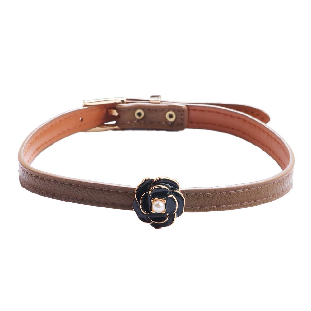 Solid Color Simple Fashion High Sense Collar Neck