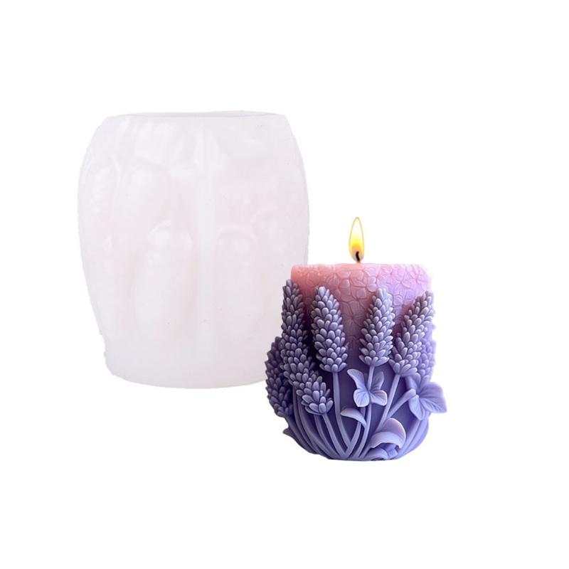 Silicone Molds Lavender Series Candle Molds Epoxy Resin Molds Soap Molds Castings Molds Feather Plasters Molds