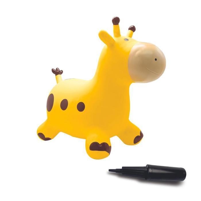 Giraffa salterina gonfiabile - Lexibook - 45 cm A - Pompa manuale inclusa - Dai 3 anni giallo