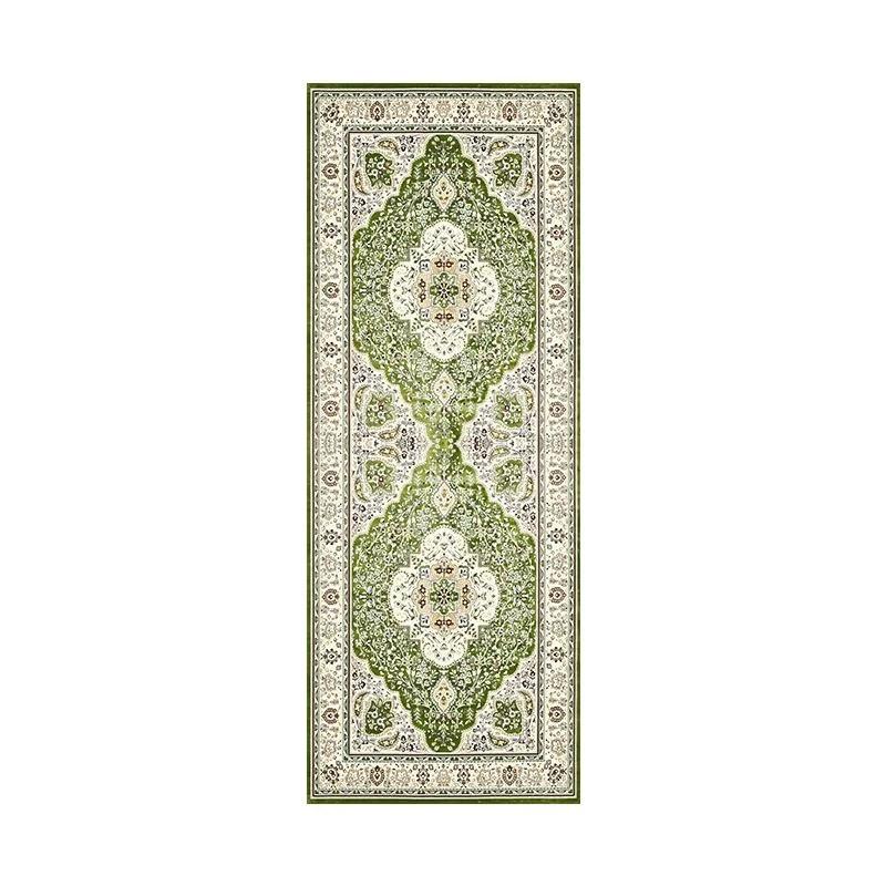 Machine Washable Easy Fold Bohemian Area Rug Soft Non-Slip Bedroom Corridor Carpet for Room Play Mat Easy Care Floor Rug