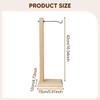 Decorative Wooden Wind Chime Holder Elegant Ornament with Metal Hook Suitable for Living Room