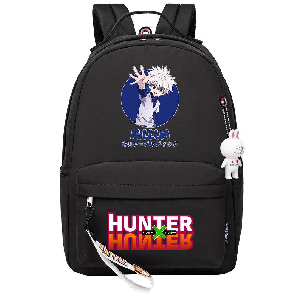 Popular Cartoon, Full-Time Hunter, Printed Schoolbag For Primary And Secondary School Students, Cute Girls' Casual Backpack.