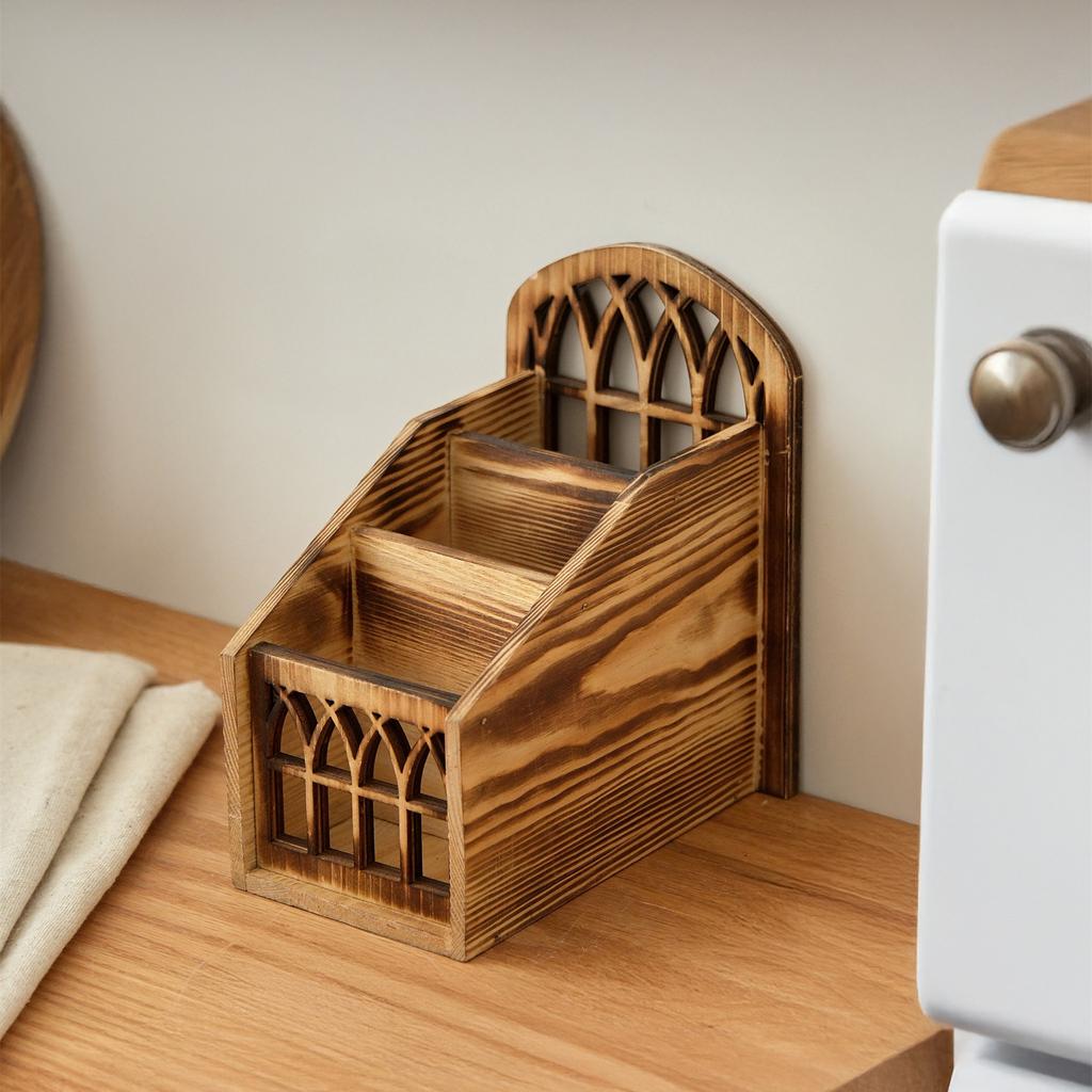 Οργανωτής Τηλεχειριστηρίων Ξύλινο Κουτί Αποθήκευσης με Καπάκι Vintage Σκανδιναβικό Στυλ Οργανωτής Σαλονιού για Τηλεχειριστήρια Σταθερά Είδη Επιτραπέζια Διακόσμηση