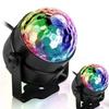 LED Remote Rotating Seven-Color Crystal Magic Ball Light for Indoor Dance and Stage Venues