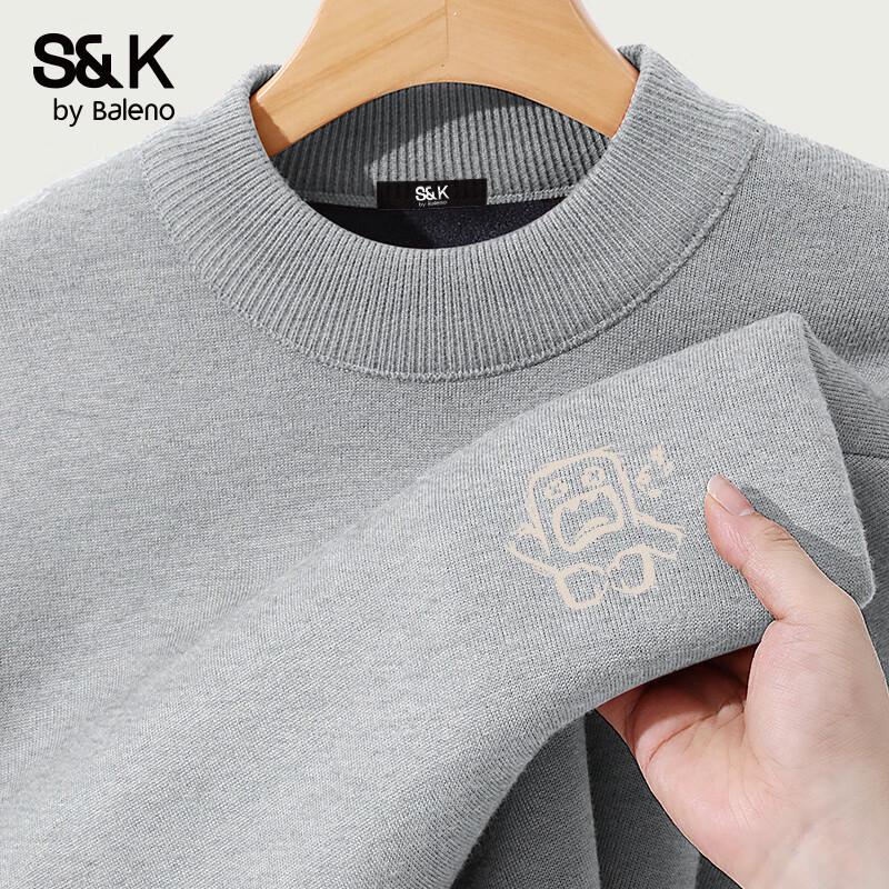 

Baleno Men s S&K Series Fleece-Lined Semi-High Neck Sweater 2XL