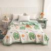 Funny Cartoon Bear Quilt Cotton Summer Air Conditioning Quilted Quilt Soft Skin-friendly Breathable Multifunction Thin Blanket