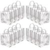 20-Pack Clear Plastic Gift Bags with Handles - Reusable PVC Party Favor Bags for Birthday, Wedding, Christmas, Mother's Day