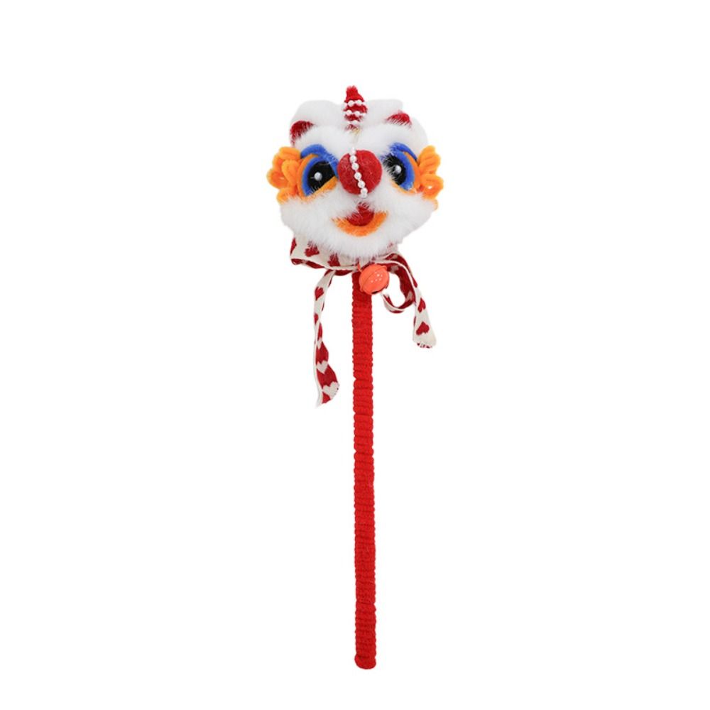 Handmade Handheld Lion Lantern Personality Red Color Glowing Lion Dance Lantern Decoration Hanging Lion Ornaments Purple Color