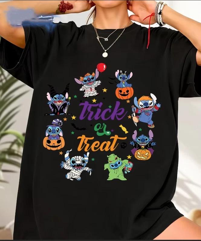 Stitch Trick Or Treat Tshirt Unisex Unisex Unisex 12 S