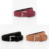 Ceinture Classique en Cuir pour Femme avec Boucle en Alliage pour un Usage Décontracté ou au Bureau