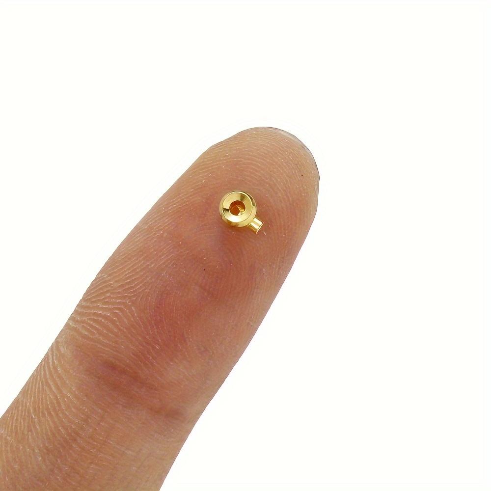 Coppers 20pcs 3x4mm Positioning Buckles Clasps with Bead Caps - DIY Jewelry Connectors, Necklace & Bracelet Closure Buckles - Ideal for DIY Connection