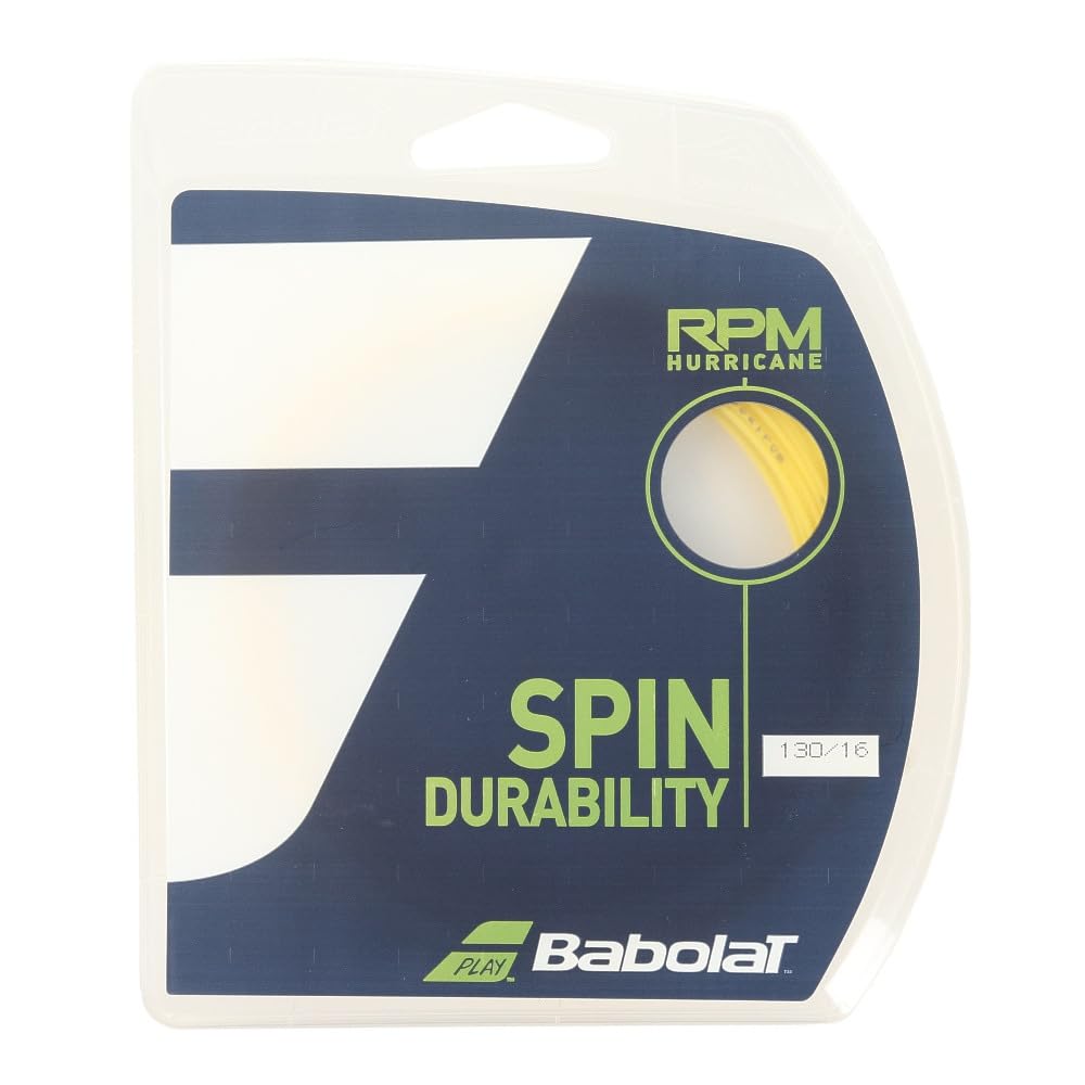 

Струны для тенниса Babolat Gut RPM HURRICANE RPM Hurricane 12 м, одинарная струна 241141 [совместимо с почтовой рассылкой] жёлтый