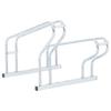 Vidaxl 2-Bike Stand, Freestanding, Galvanized Steel