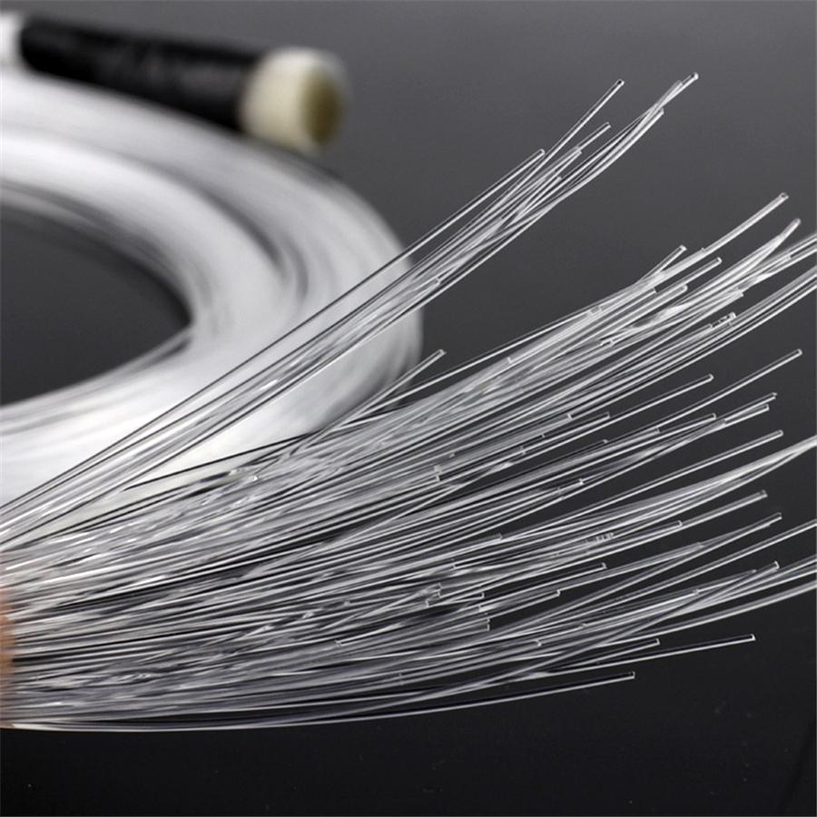 100 Pcs 0.75mmx3M End Glow Plastic Fiber Optic Cable Auto Car Ceiling Star Light