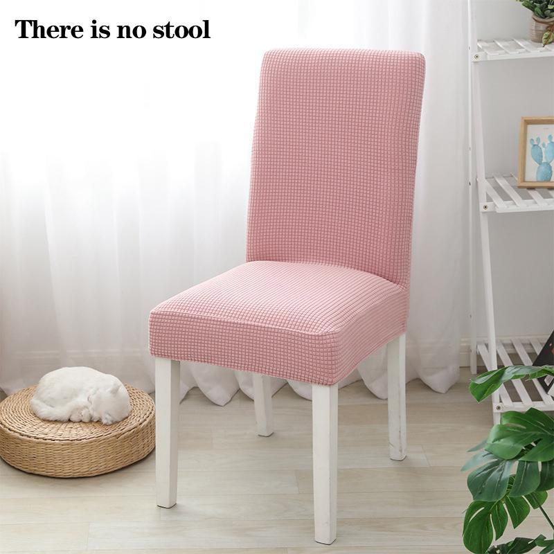 Thick Plain Color Chair Cover Stretchy Chair Cover Washable Removable Dining Universal Fitting