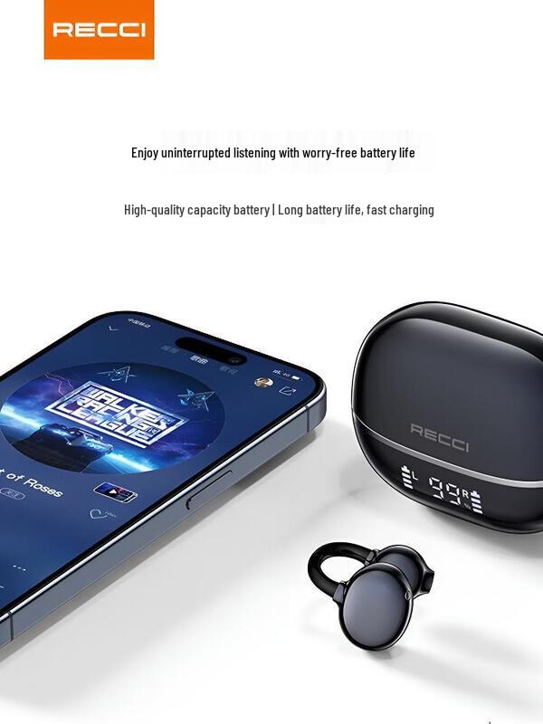 Recci REP-W89 Clip-On Wireless Earphones with HD Call