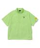Beentrill Stand Collar Oversized Short Sleeve Anorak (Neon Yellow)