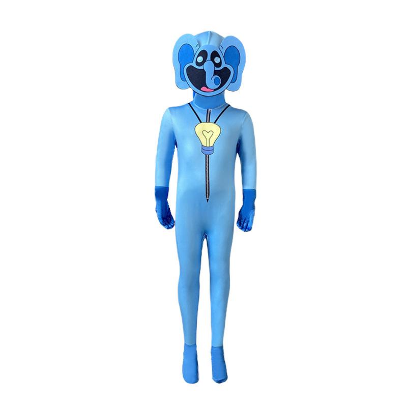 Halloween Children Nap Role-playing Catnap Smilings Critters Cat Cosplay Costume Catnap Jumpsuits with Mask Kids Horror Costumes