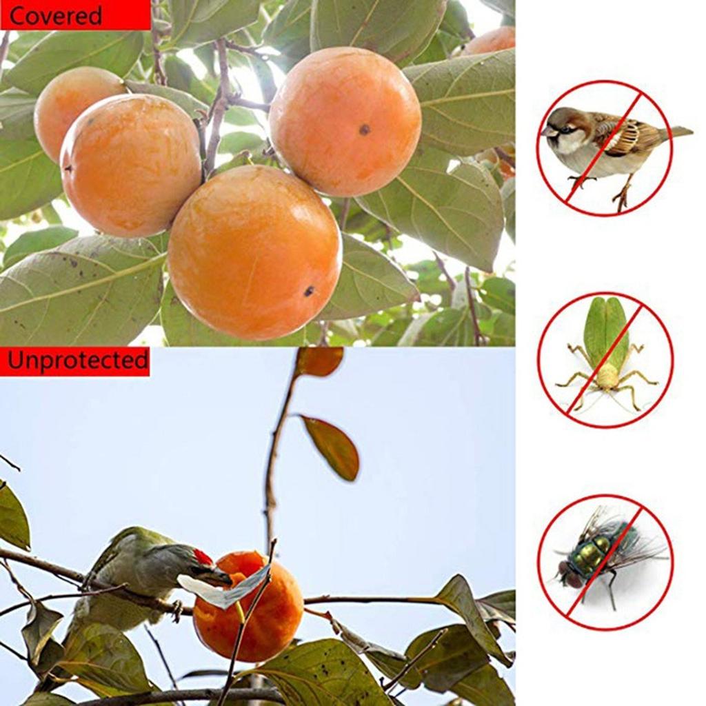 50PCS Garden Plant Fruit Cover Protect Net Mesh Bag Against Ct Bird