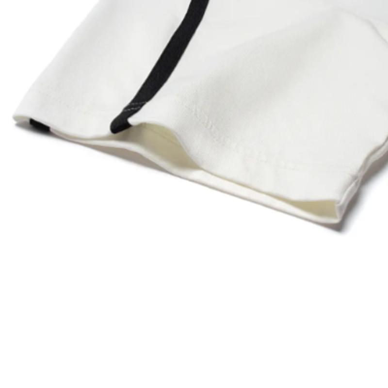 Li Ning American Print Crew Neck Short Sleeve Competition Striped Retro Shorts Casual Sports Suit Unisex Sports Suit YHSU311-1+YAPV001-1