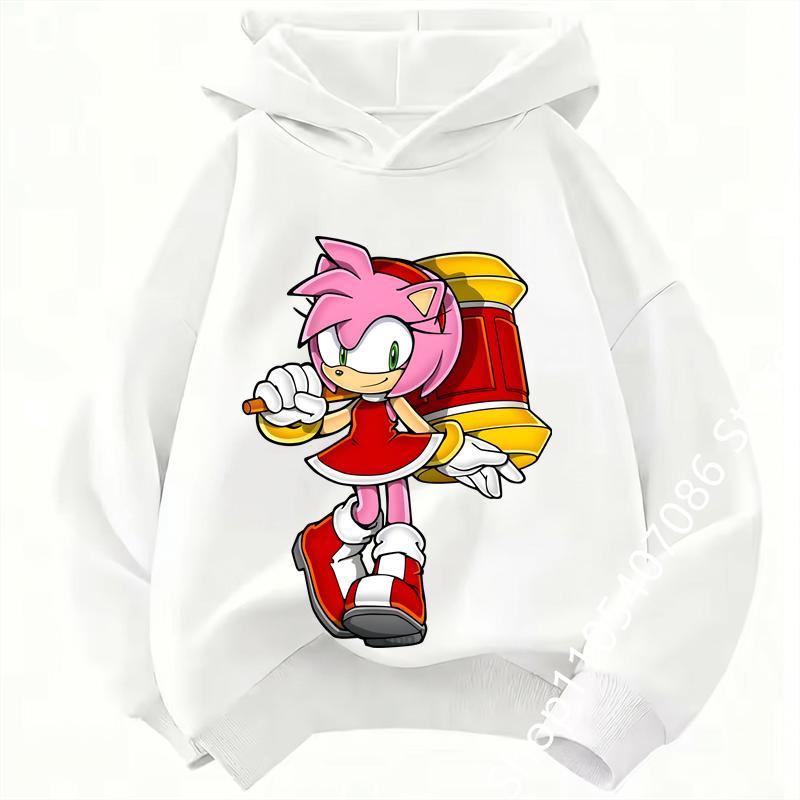 Boys Girls Outfits Clothing Kids Cute Cartoon Thick Hoodie Fashion Soft Clothes Sweatshirt