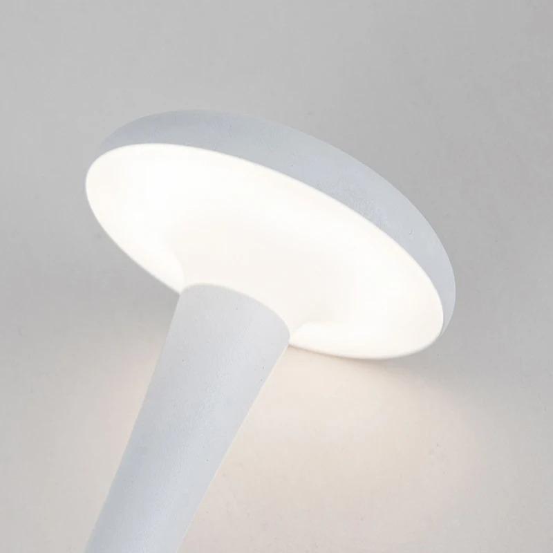 New Head Mushroom Table Lamp Rechargeable Wireless touch Lamp Creative Lamp USB-C Desk Lamp Hotel Bedroom Atmosphere Light