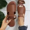 Summer New Arrival Casual Solid Color Open Toe Slippers Comfortable Non-slip Women's Low Heel Sandals 36-43
