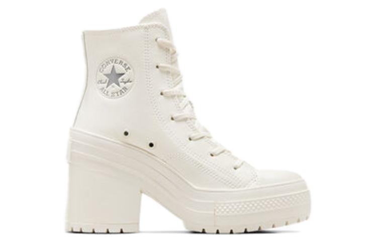Chuck 70 De Luxe Wmns Converse Tacco Pelle High 'Egret' Donna A07127C