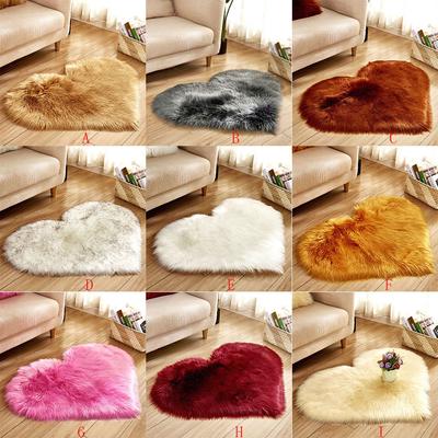 Wool Imitation Sheepskin Rugs Faux Non Bedroom Shaggy Carpet Mats