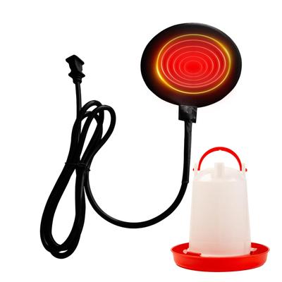 Hühner Tränke Heizung 5,9 Zoll Heizmatte 20W Geflügel Wassererhitzer mit 71 Zoll Kabel für Winter Geflügelzucht Viehzucht Betrieb