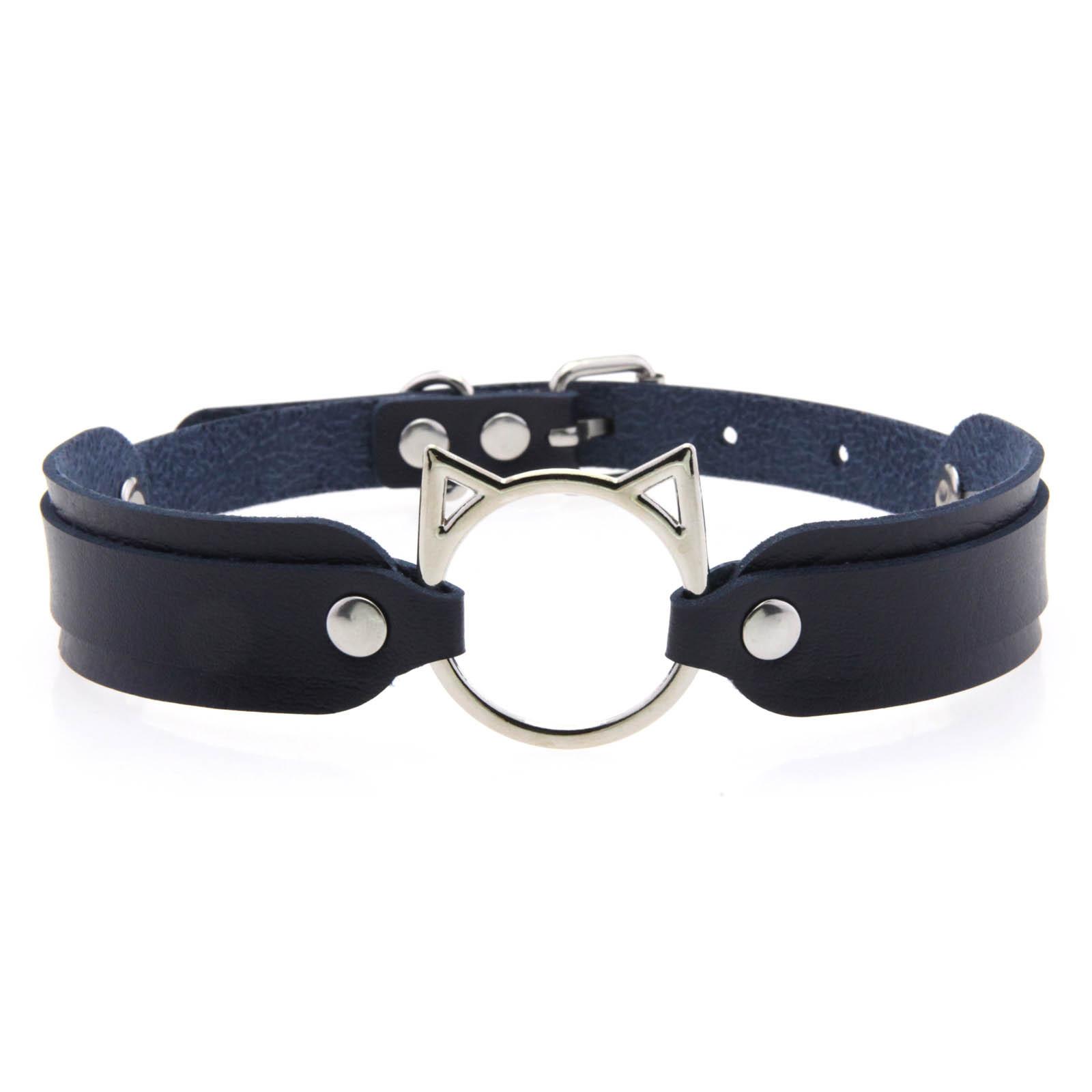 

DIEZI 16 Colors Hip Hop Leather Choker Necklace For Women Men Harajuku Gothic Punk Sexy Cat Pendant Torques Necklace Jewelry