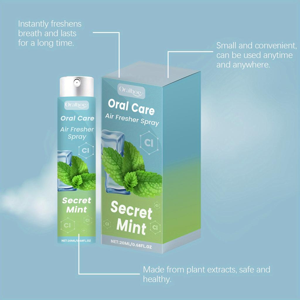 Mint Mouth Freshening Spray Removes Coffee Stains, Whitens Teeth and Maintains Healthy Teeth