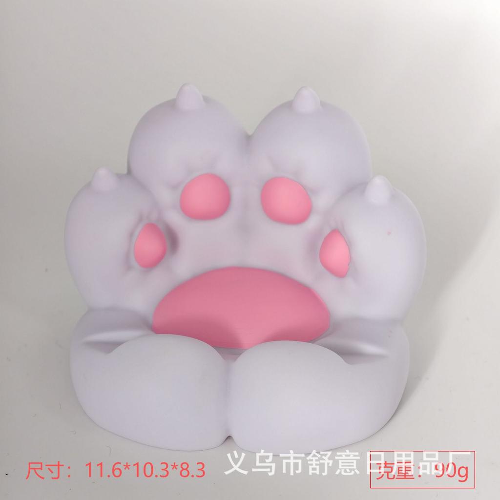 Cute 3D Printed Cat Paw Phone Holder For Desktop Anti Vibration Adjustable Lazy Stand For Mobile Devices