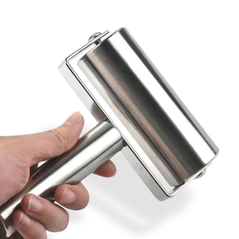 Ergonomic Stainless Steel Double-Headed Rolling Pin for Dumplings