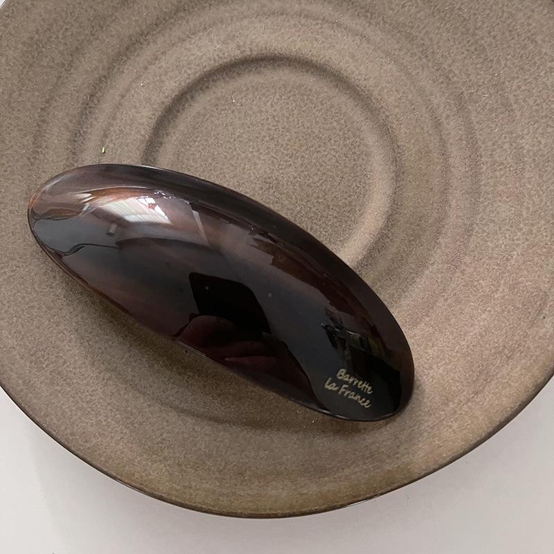 

Элегантные ацетатные заколки для волос французская заколка большой размер овальная геометрическая заколка женские аксессуары для волос