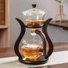 High Borosilicate Glass Lazy Kungfu Tea Set Magnetic Water Diversion Magnetic Teapot Suit  Kitchen