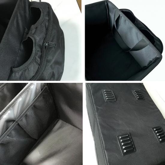 Car Trunk Organizer Bag Waterproof Organization Storage Box with 2Bag Cup Holder