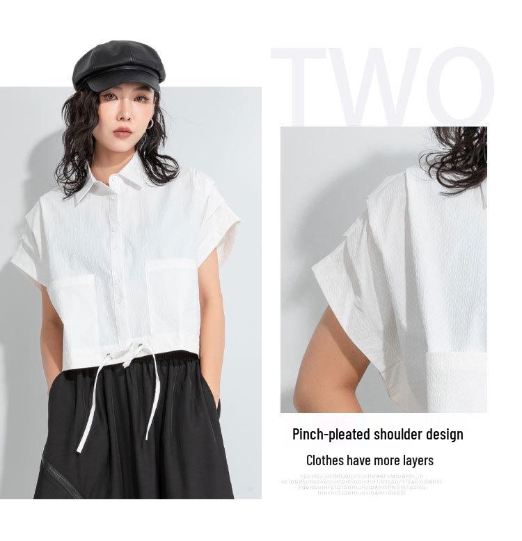 2025 Fall Women's Loose Short Sleeve Blouse - Chic, Casual & Stylish