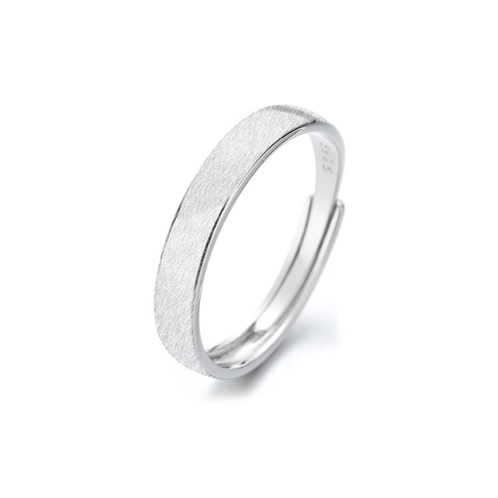 Free Size 925 Couple Sterling Hypoallergenic To Day Gift [Rockyu] Pairing, Ring, Silver, Men's, Women's, Pairing, Simple, Silver, Metals, Valentine's