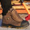 Men Boots Leather GenuineLeather Quality high Work Composite shoes Genuine Indestructible Puncture Proof Safety Security