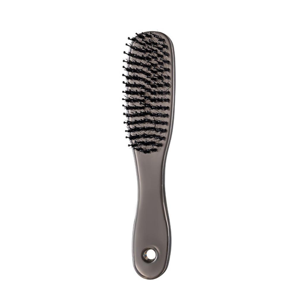 Portable Transparent Boar Bristle Comb Anti-Frizz Fluffy Hair Comb Scalp Massage Comb for Women with Long Hair