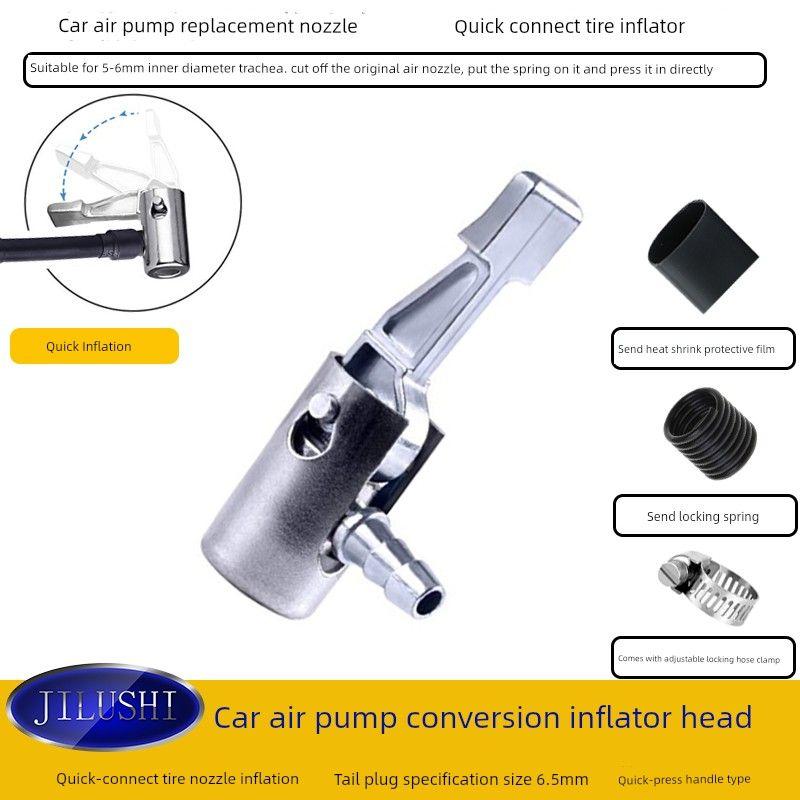 Jilushi Car Air Pump Replacement Nozzle Pump Accessories Can Deflate and Quickly Inflate Tires Quick Push-In 6.5mm Connector