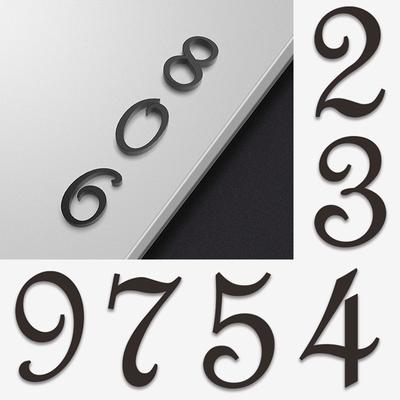 1 x Adressschild, Türnummer, Hausadresse, Aufkleber, Briefkastenschild, Acryl, selbstklebend