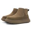 Snow boots fur integrated thickened velvet autumn new casual thick-soled non-slip warm wool large cotton shoes