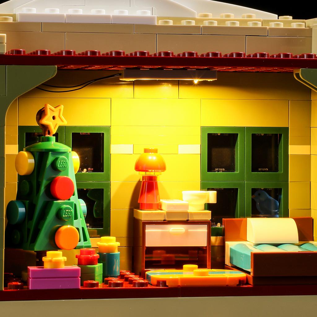 DIY LED Lighting Kit For LEGO® 10308 Holiday Main Street Winter Village Holiday Town Building Block Toy Decoration Adjustable Lighting Accessories