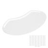 50pcs Disposable Face Visors Transparent Protective Shower Visors for Eyeliner Eyebrow Tattooing Eyelash Extension Hair