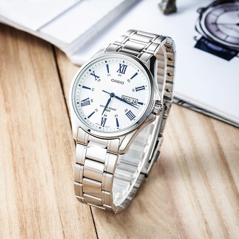 CASIO Men Standard Series Silver Watch MTP-1384D-7A2 MTP-1384D-7A2