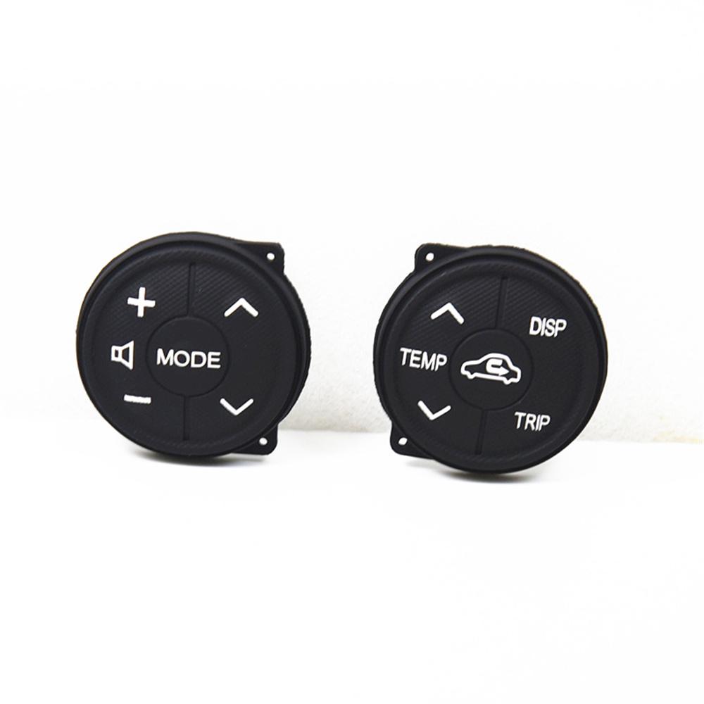 Pair Steering Wheel Control Rubber Button Cushion For Toyota Prius Prius C 12-14